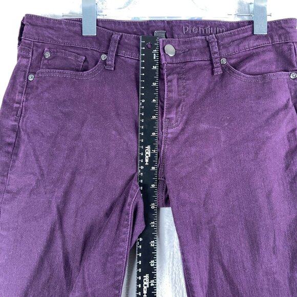Gap Women's Premium Skinny Jeans Size 10/30 Mid Rise Denim Stretch Purple - Picture 8 of 11